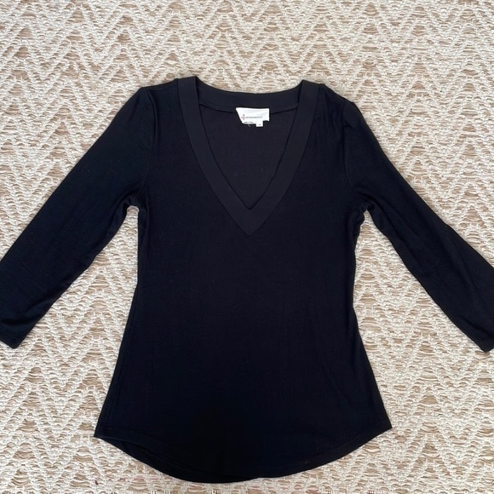 Anthropologie 3/4 sleeve top small